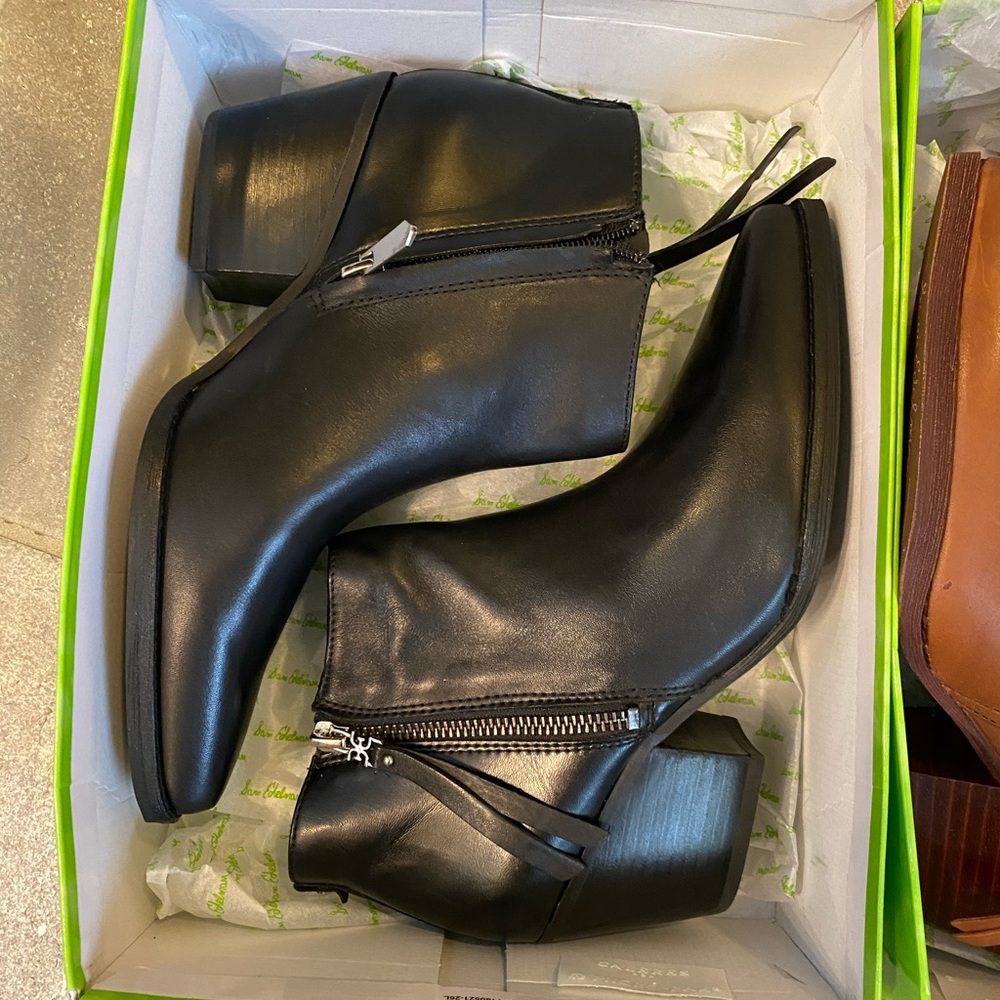 Sam Edelman Black Booties New